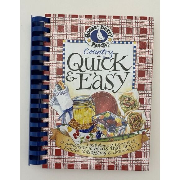 Gooseberry Patch Cookbooks Lot Of 2, Country Quick  & Easy and What’s For Dinner - Picture 5 of 16